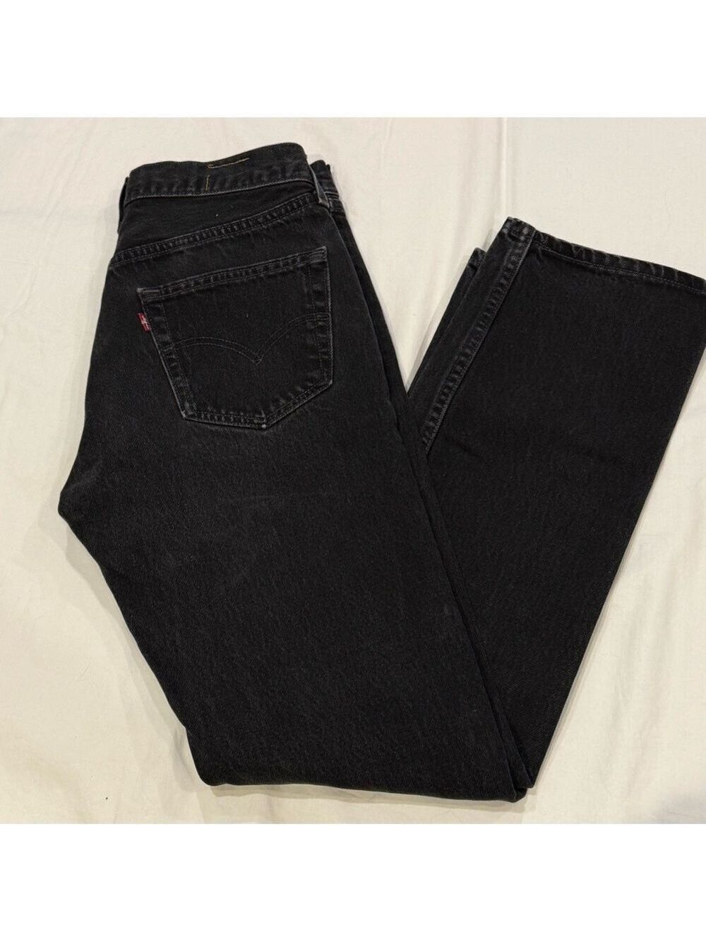 Vintage Levi’s 501 Black Jeans W33 L32 Button Fly Made in USA 2002